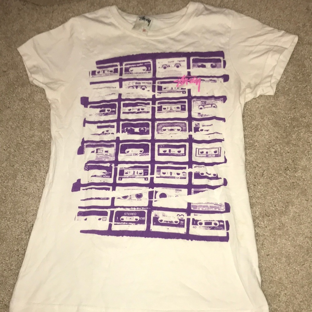 Stussy Cassette tape tee